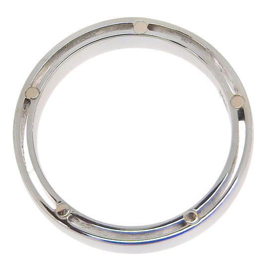 Damiani Ring K18 White Gold, Diamond Silver 1P diamond D side Women Used Authentic
