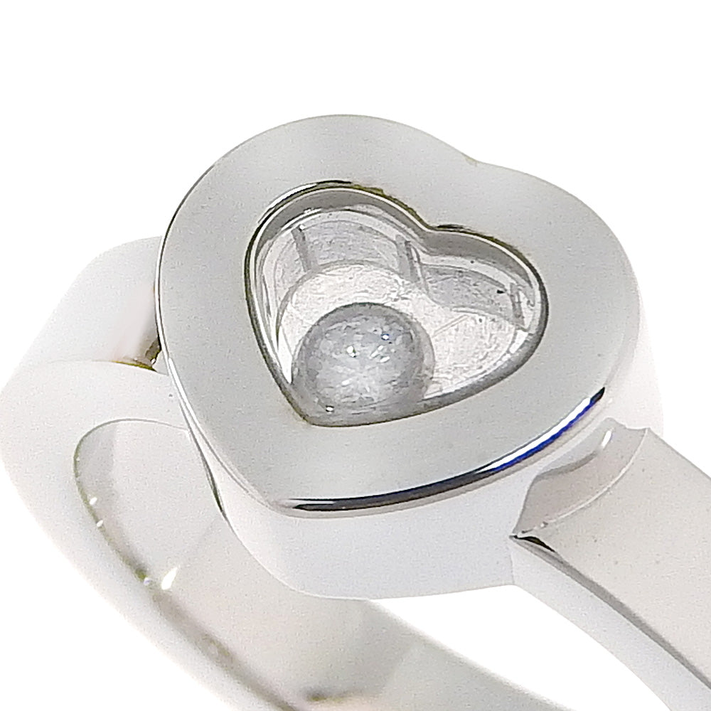 Chopard Ring 82/4354/20 K18 White Gold, Diamond Silver Happy Diamond Women Used Authentic