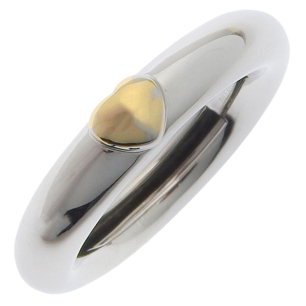 TIFFANY&Co. Ring K18 white gold Silver Friendship Women Used Authentic