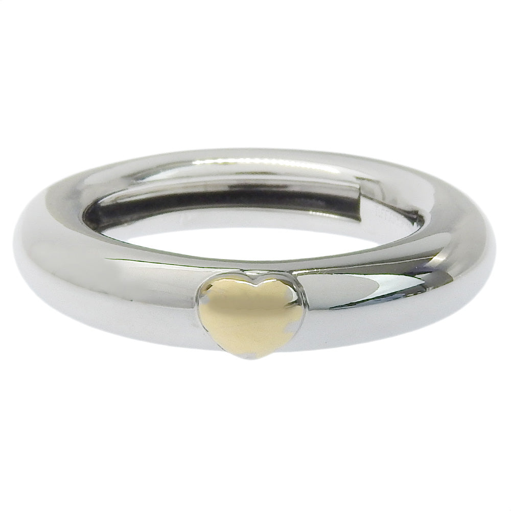 TIFFANY&Co. Ring K18 white gold Silver Friendship Women Used Authentic