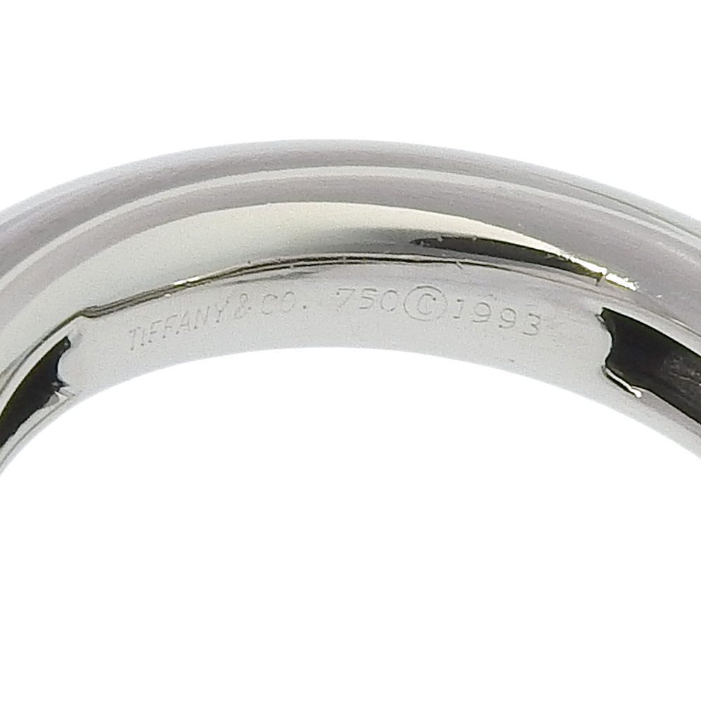 TIFFANY&Co. Ring K18 white gold Silver Friendship Women Used Authentic