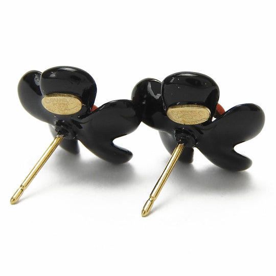CHANEL Pierce plastic black