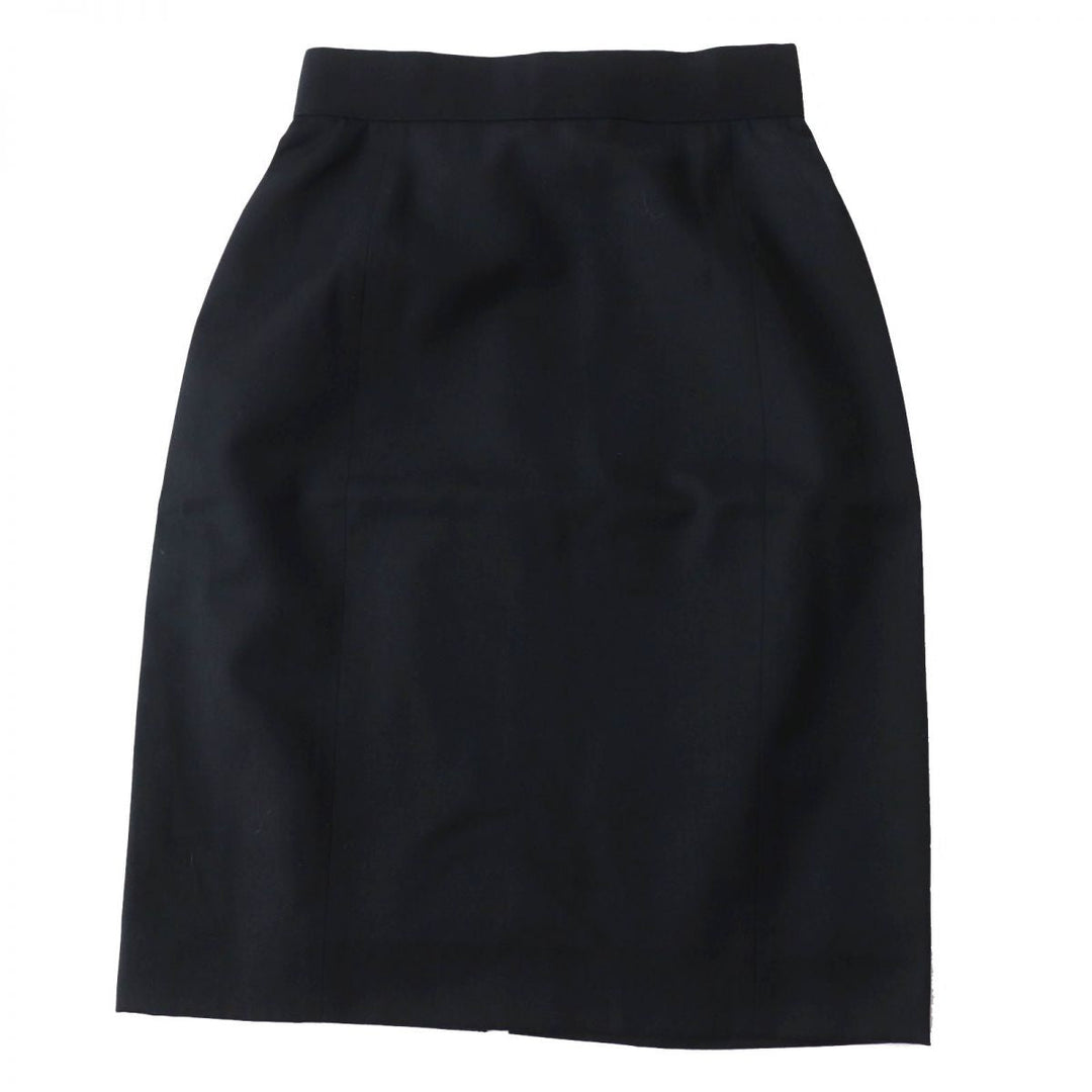 CHANEL skirt wool black 34