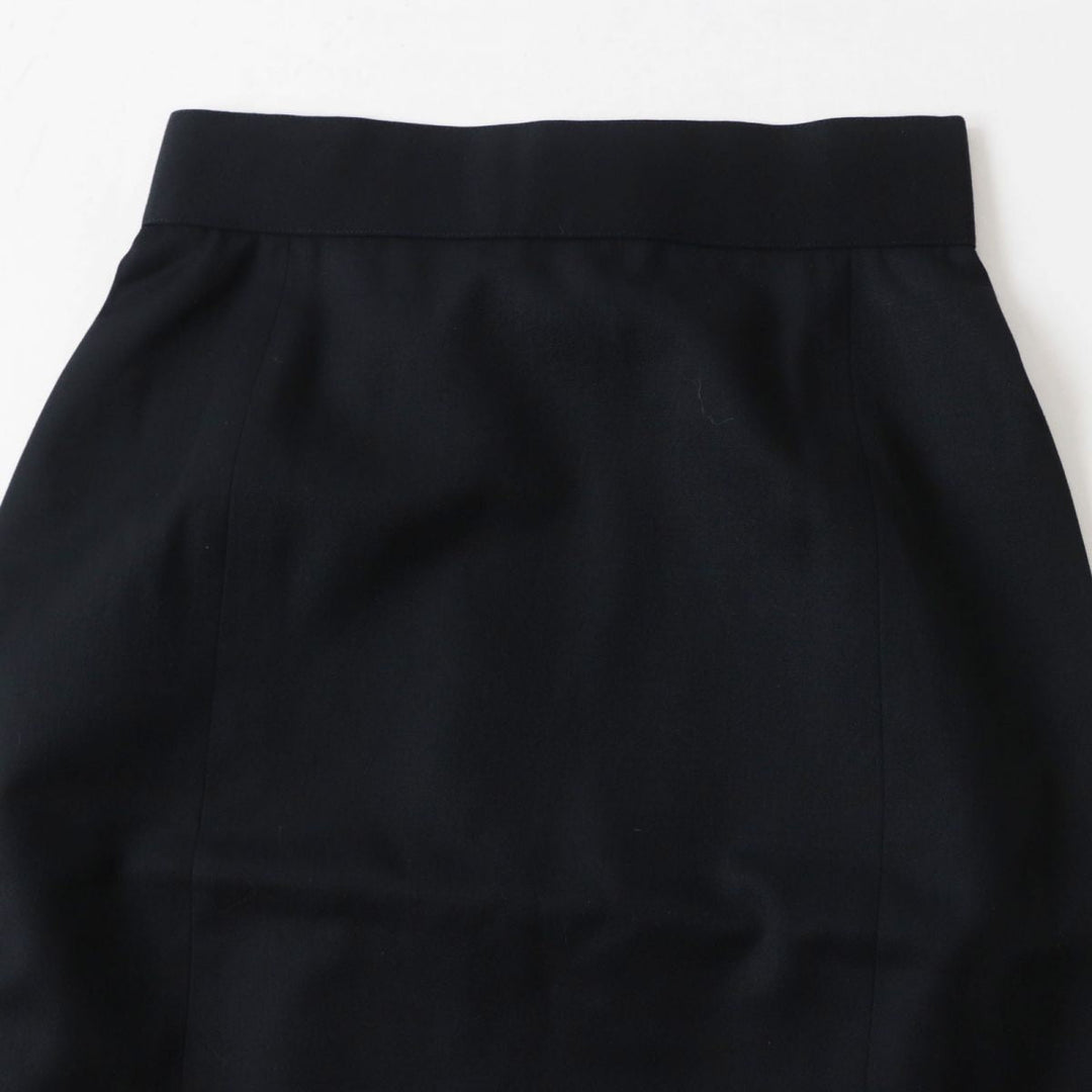 CHANEL skirt wool black 34