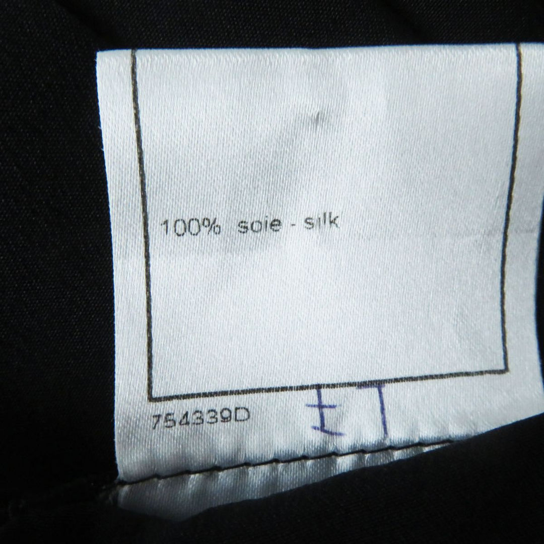 CHANEL skirt silk black 34