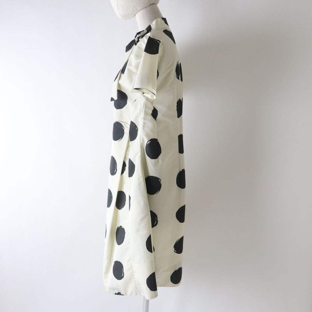 MARNI one piece polyester White x Black Dot Pattern 38