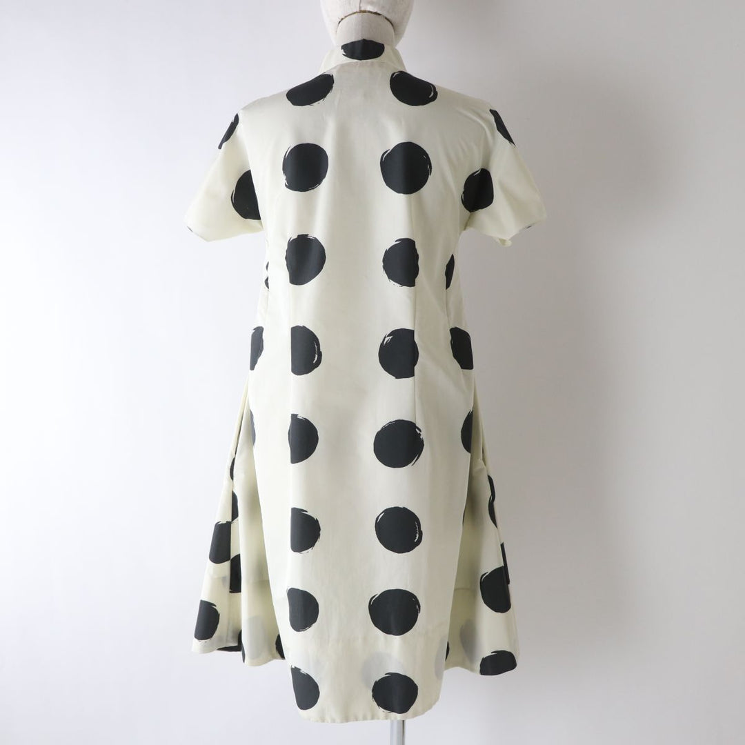 MARNI one piece polyester White x Black Dot Pattern 38