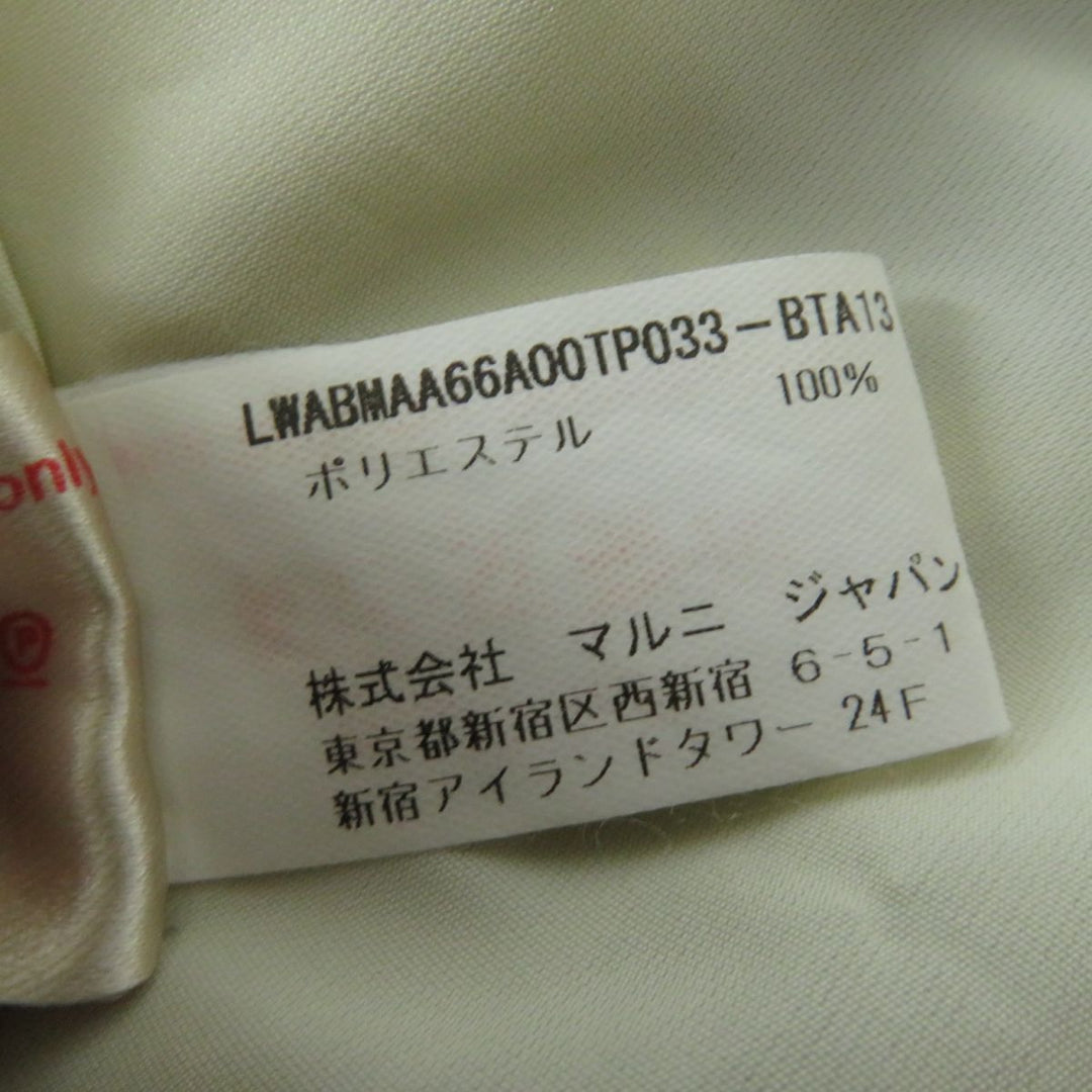 MARNI one piece polyester White x Black Dot Pattern 38