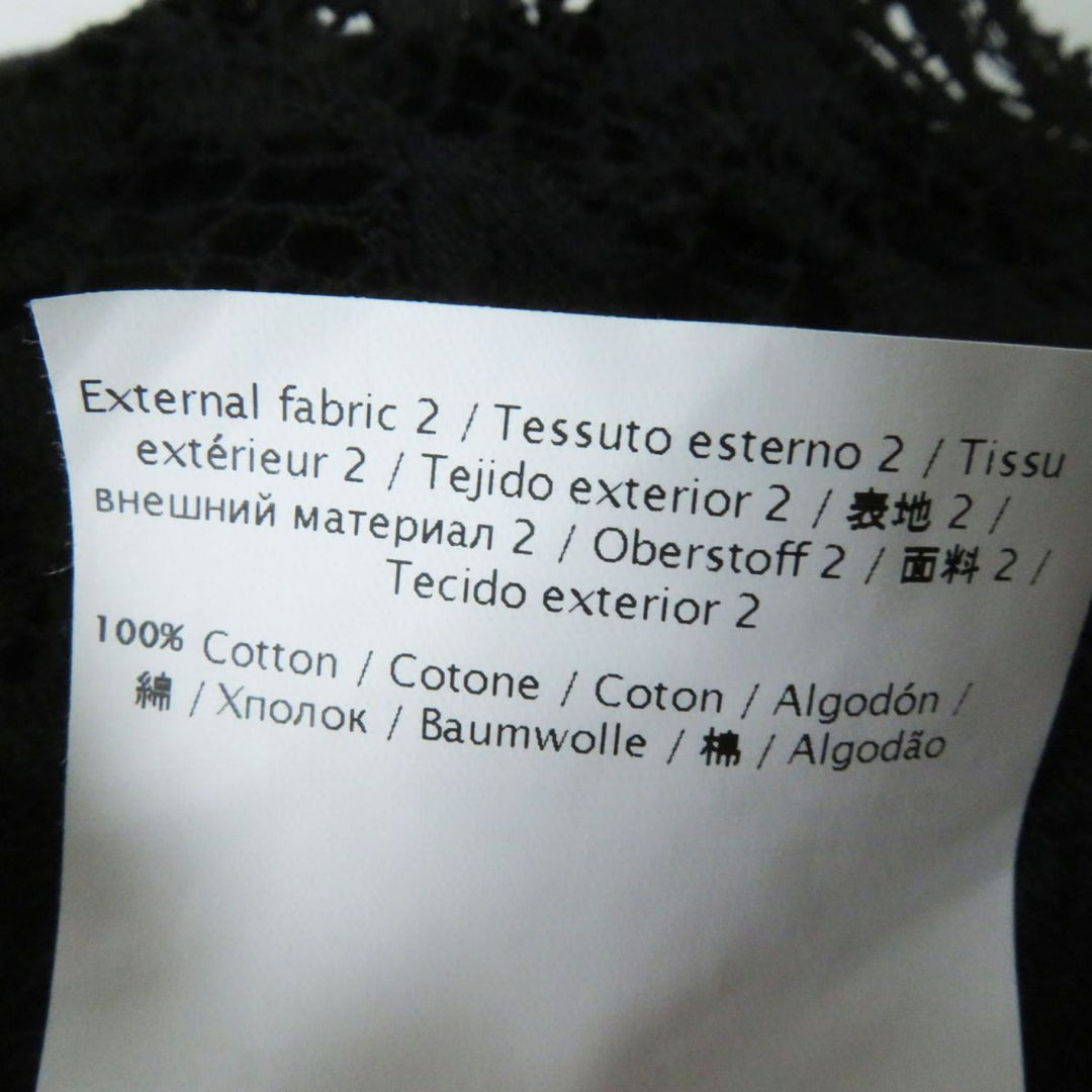 VALENTINO Cut cotton black XS