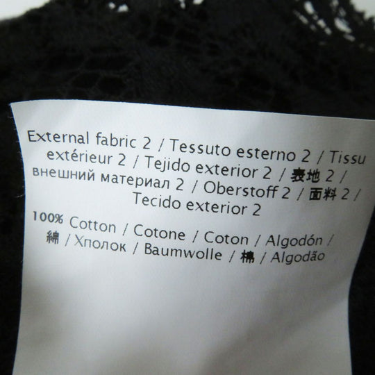 VALENTINO Cut cotton black XS