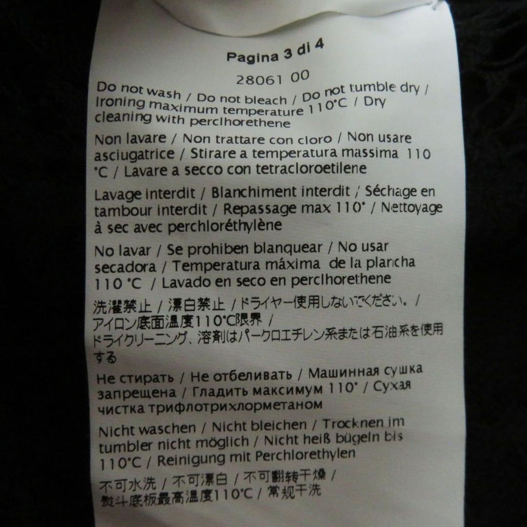 VALENTINO Cut cotton black XS