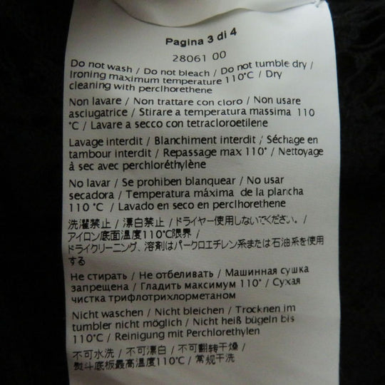 VALENTINO Cut cotton black XS