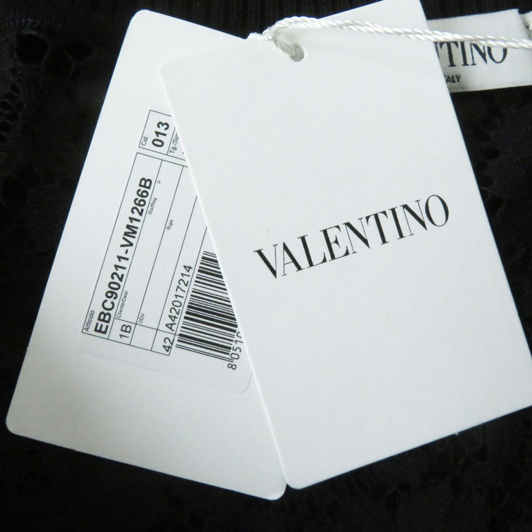 VALENTINO Cut cotton black XS