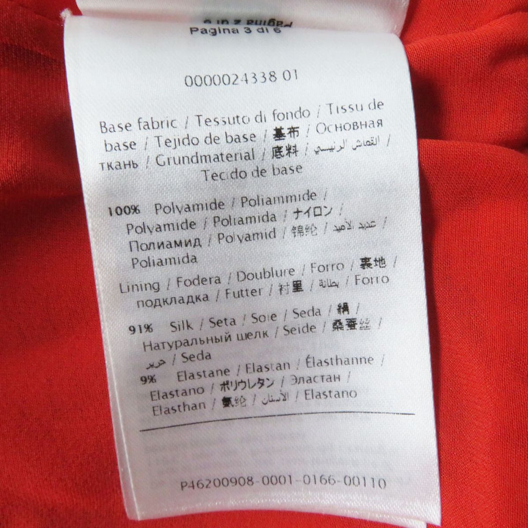 VALENTINO one piece cotton Red/Vermilion 42