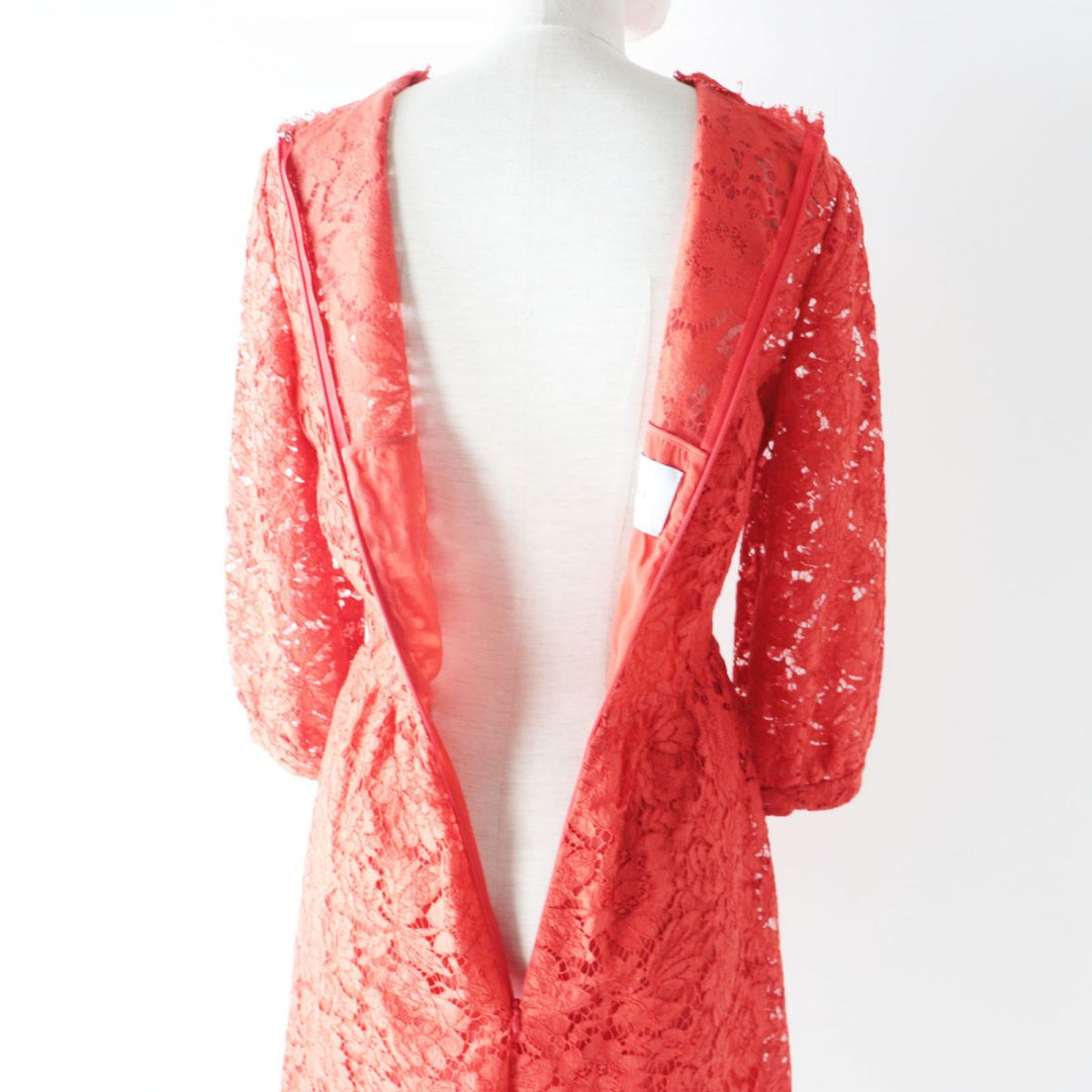 VALENTINO one piece cotton Red/Vermilion 42