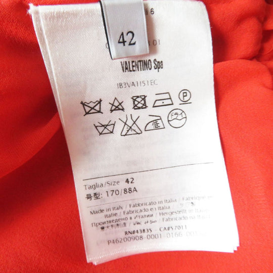 VALENTINO one piece cotton Red/Vermilion 42