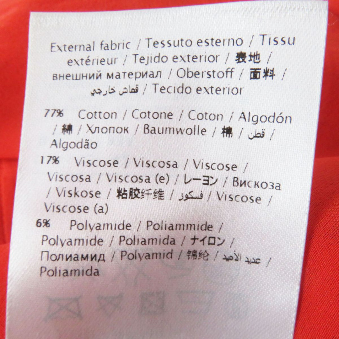 VALENTINO one piece cotton Red/Vermilion 42