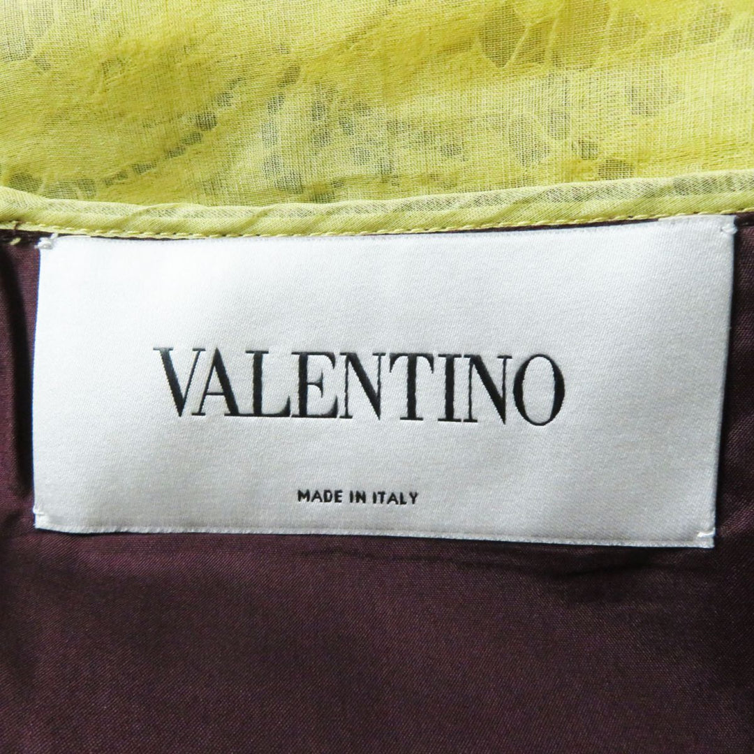 VALENTINO one piece Virgin wool Yellow x Purple x Khaki 42
