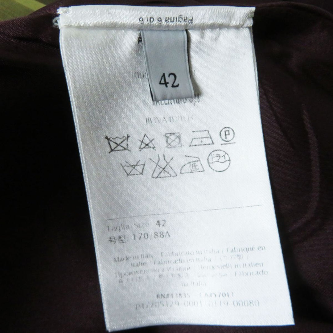 VALENTINO one piece Virgin wool Yellow x Purple x Khaki 42