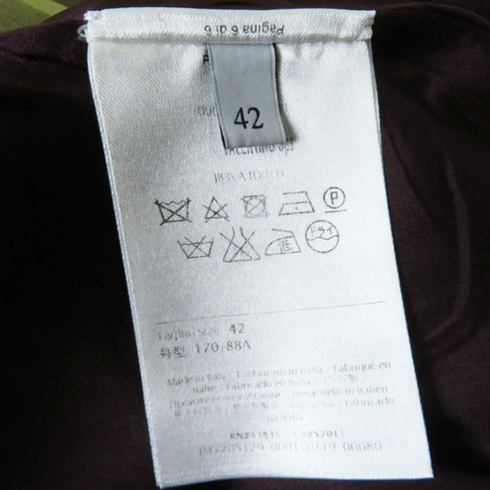 VALENTINO one piece Virgin wool Yellow x Purple x Khaki 42