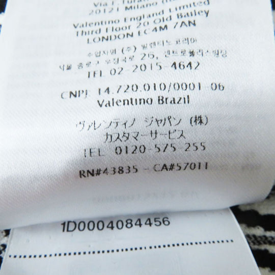 VALENTINO one piece Rayon Black x White V-pattern M