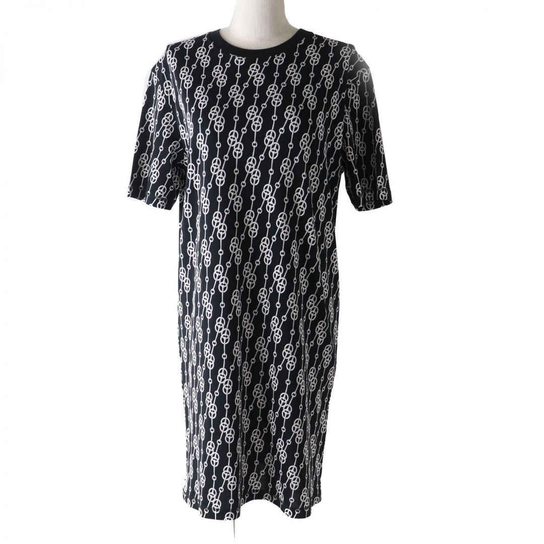 HERMES one piece cotton black CricketisPattern 38