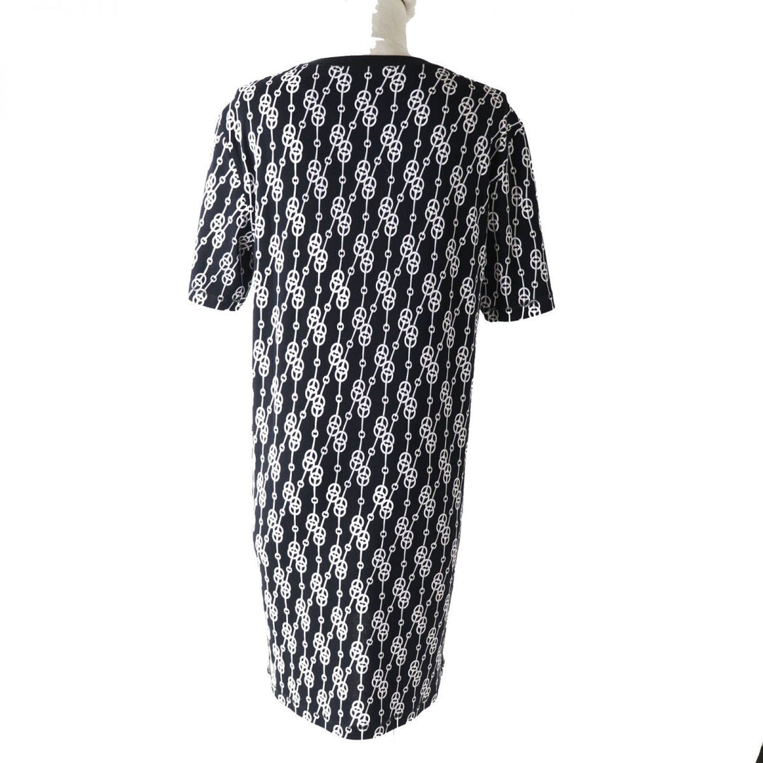 HERMES one piece cotton black CricketisPattern 38