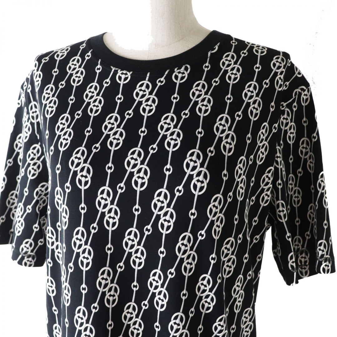 HERMES one piece cotton black CricketisPattern 38