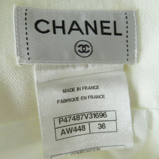 CHANEL skirt cotton white 36