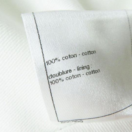 CHANEL skirt cotton white 36