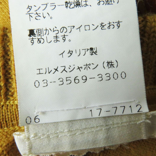 HERMES one piece silk mustard JUNGLE LOVE 38