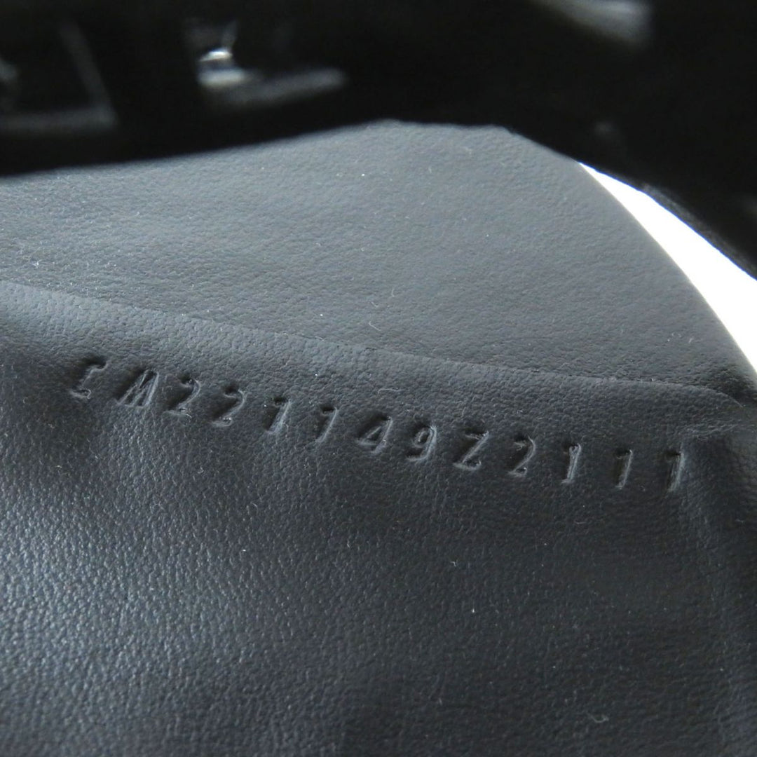 HERMES Sandals leather black 37.5