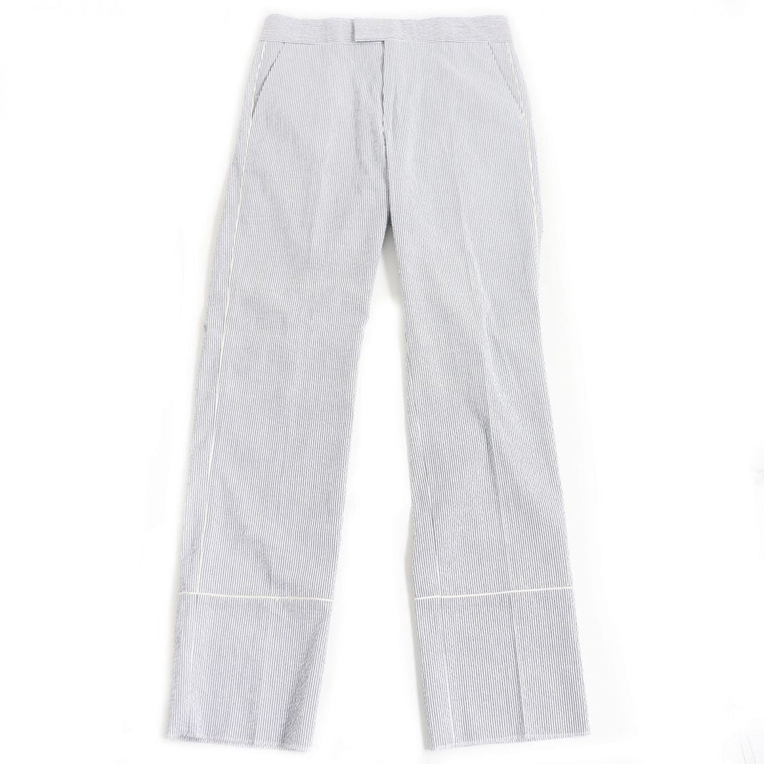 GUCCI Pants cotton Blue x white