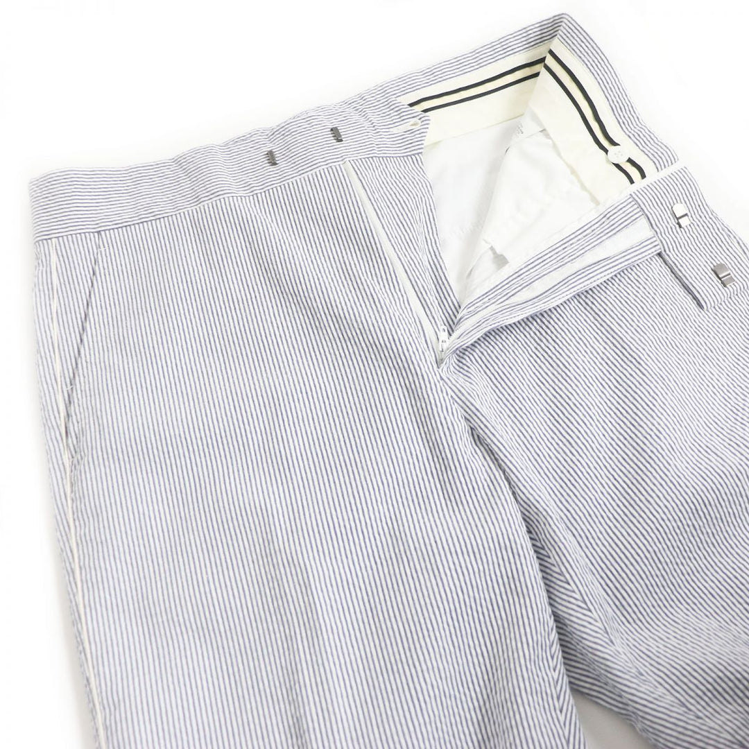 GUCCI Pants cotton Blue x white