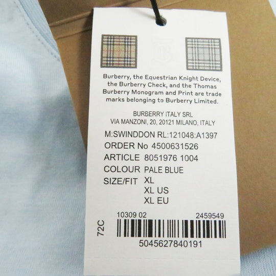 BURBERRY Cut cotton Light blue XL