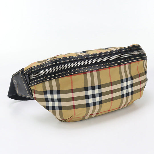 BURBERRY 800521 Belt bag Vintage check body bag Nylon beige unisex