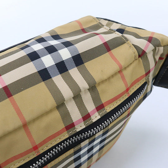 BURBERRY 800521 Belt bag Vintage check body bag Nylon beige unisex