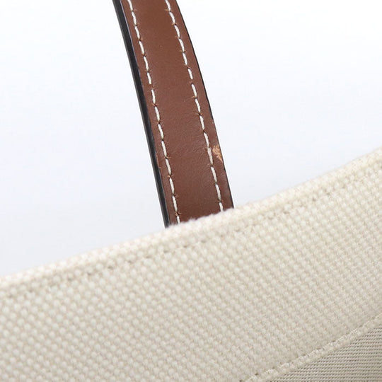 BURBERRY 8044129 medium frayed tote Tote Bag cotton/leather White Women