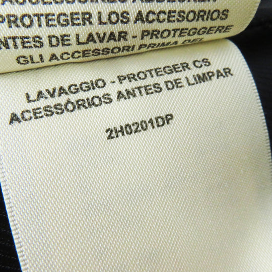 HERMES Double breasted jacket 2H0201DP Outer: 70% nylon, Outer: 30% wool, Collar: 70% wool, 30% rayon, Lining: (Body, Pocket) 85% rayon, 15% silk, Lining: (Sleeve) 100% cupra black Women 34 Used Authentic