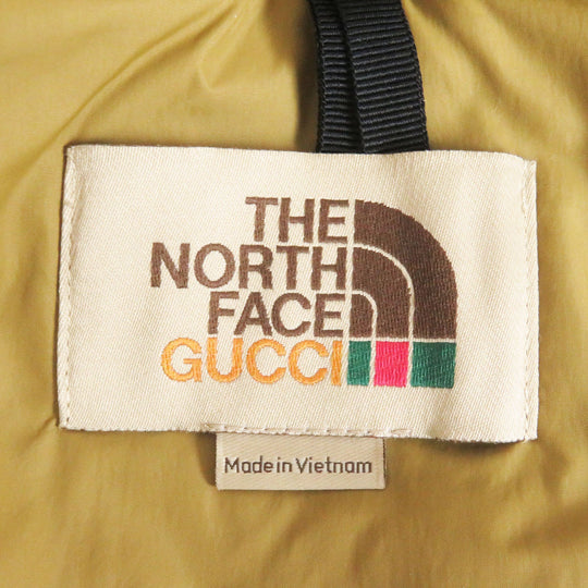 GUCCI Down jacket 670603 Main: 100% nylon, Filling: 80% down, Filling: 20% feather, Applique: 100% polyester Ivory Multi mens S Used Authentic