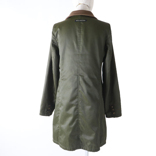 JEAN-PAUL GAULTIER Military coat Main: 100% polyester, Outer: Cupra, Part: 65% acrylic, Part: 25% wool, Part: 7% nylon, 3% polyurethane, Filling: 100% polyester khaki Women 40 Used Authentic