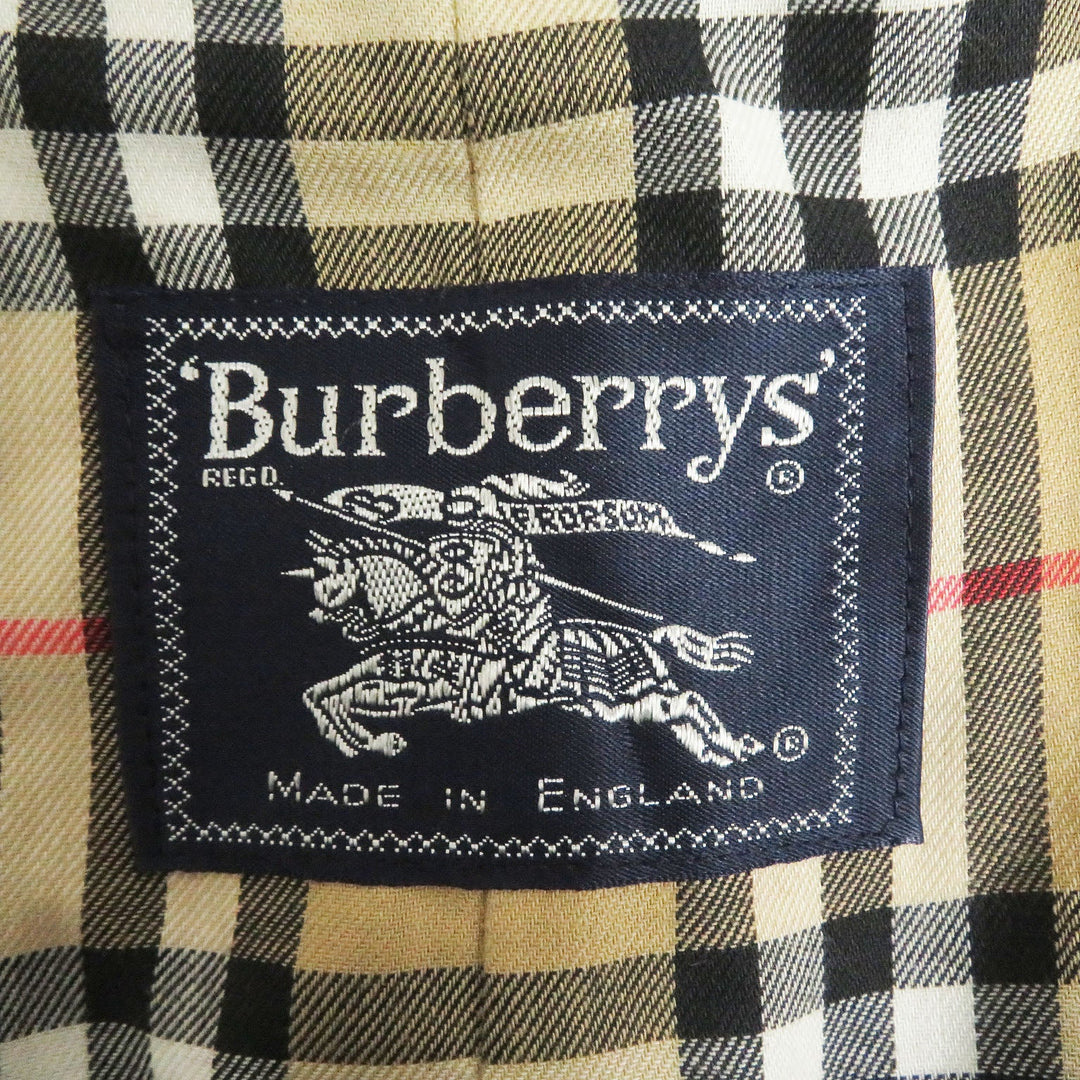 BURBERRY trench coat Outer: 51% cotton, Outer: 49% polyester, Lining: 50% polyester, Lining: 50% cotton beige mens 46 Used Authentic