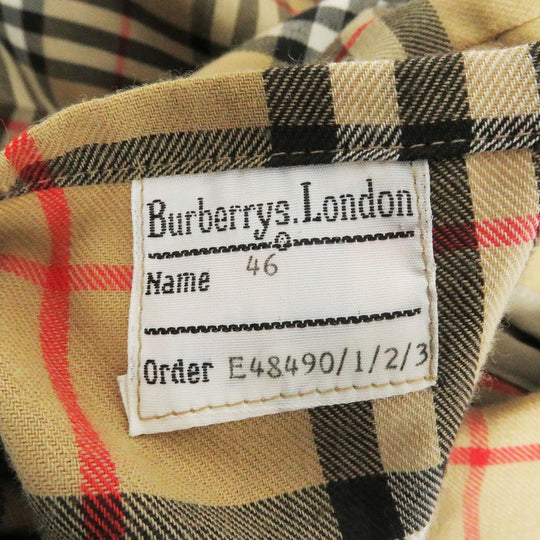 BURBERRY trench coat Outer: 51% cotton, Outer: 49% polyester, Lining: 50% polyester, Lining: 50% cotton beige mens 46 Used Authentic