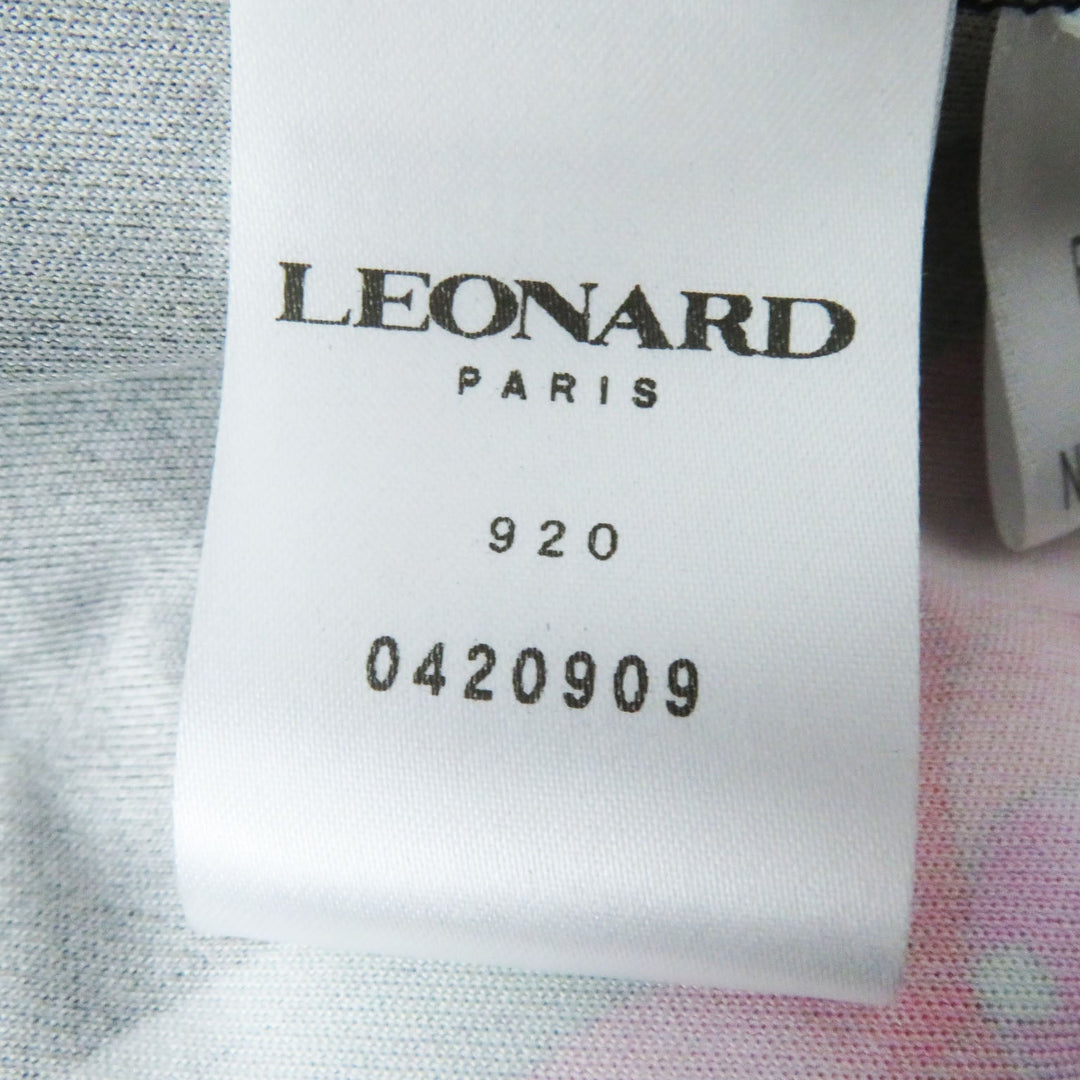 LEONARD one piece 0420909 Main: 100% nylon black Women 40 Used Authentic