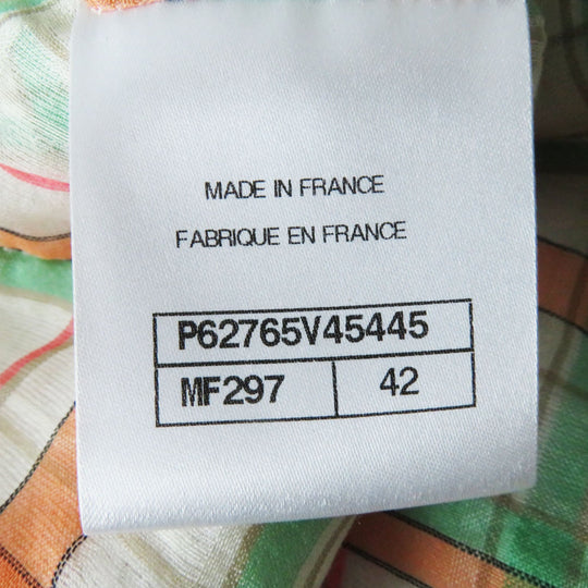 CHANEL Tweed skirt 20C P62765 Outer: 39% nylon, Outer: 22% cotton, Outer: 17% polyester, Outer: 14% acrylic, Outer: 8% wool, Lining: 71% cotton, 29% silk Ecru Women 42 Used Authentic