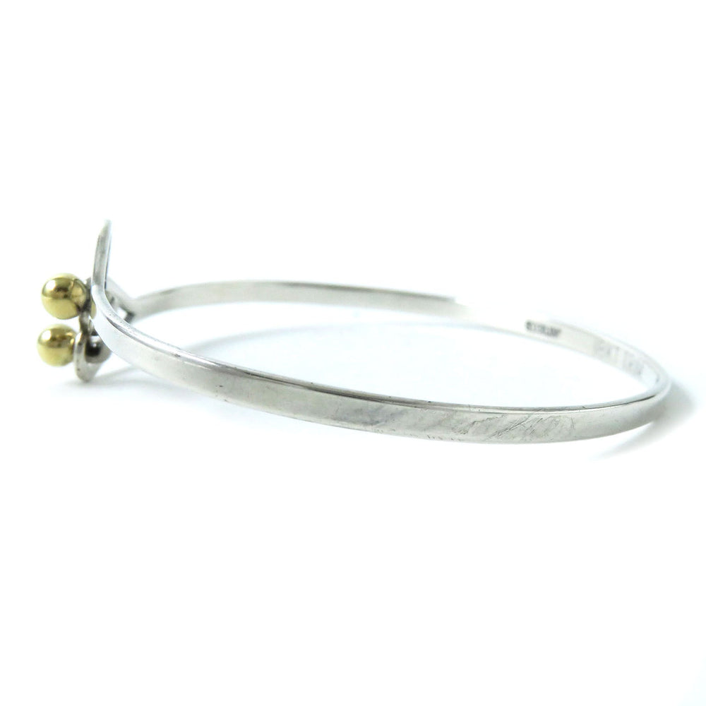 TIFFANY&Co. Bangle Main: SV925, Part: K18 Silverx Gold Women Used Authentic
