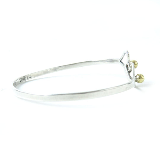 TIFFANY&Co. Bangle Main: SV925, Part: K18 Silverx Gold Women Used Authentic