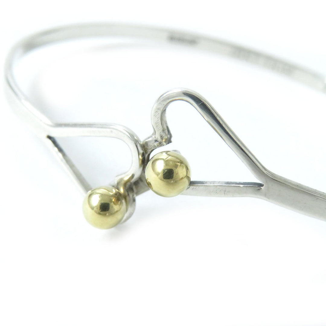 TIFFANY&Co. Bangle Main: SV925, Part: K18 Silverx Gold Women Used Authentic