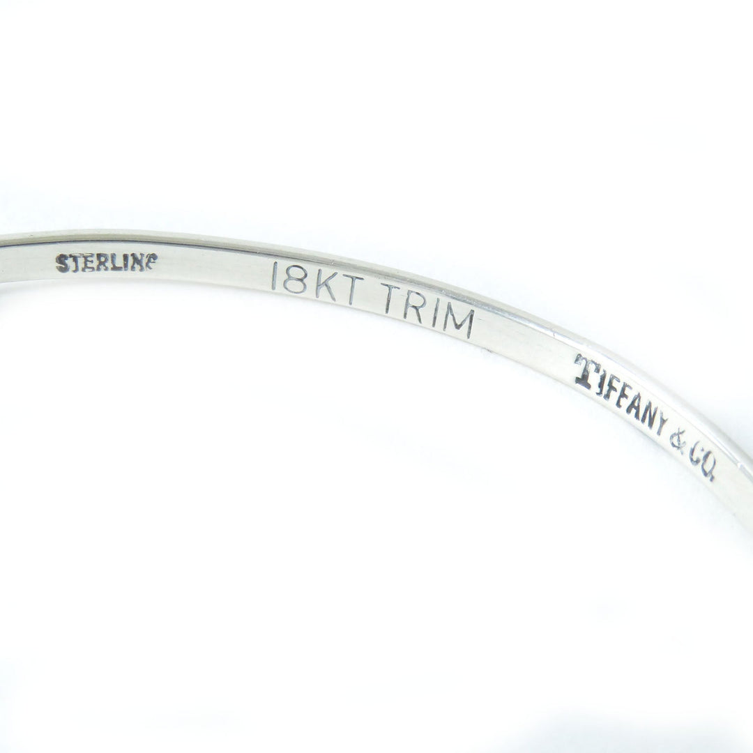 TIFFANY&Co. Bangle Main: SV925, Part: K18 Silverx Gold Women Used Authentic