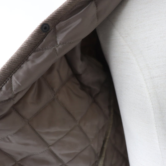 LAVENHAM coat Main: 100% polyester, Outer: 100% polyester, Filling: 100% polyester, Part: 100% cotton Khaki Brown Women 34 Used Authentic